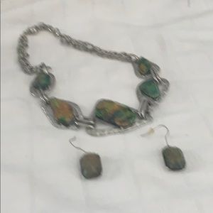 Necklace and earrings